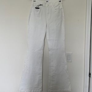 Paige white flare jeans